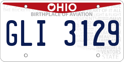 OH license plate GLI3129