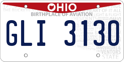 OH license plate GLI3130
