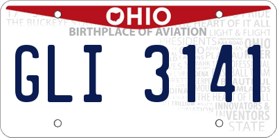 OH license plate GLI3141