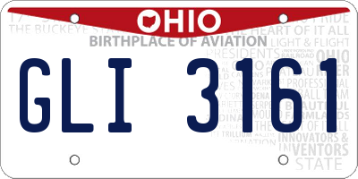 OH license plate GLI3161