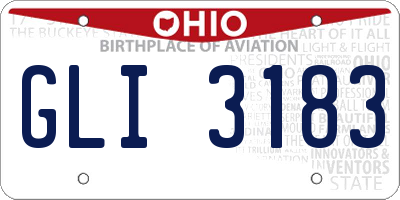 OH license plate GLI3183