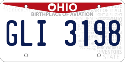OH license plate GLI3198