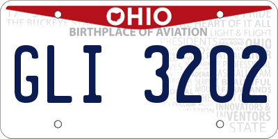 OH license plate GLI3202