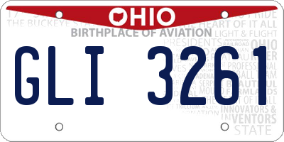 OH license plate GLI3261
