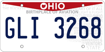 OH license plate GLI3268