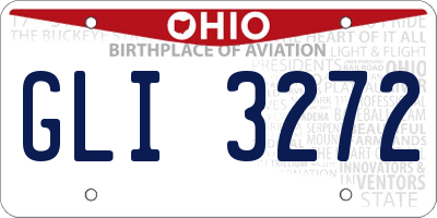 OH license plate GLI3272