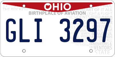 OH license plate GLI3297