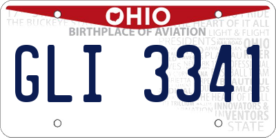 OH license plate GLI3341