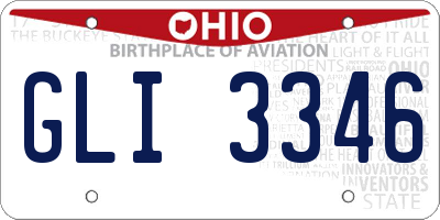 OH license plate GLI3346