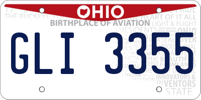 OH license plate GLI3355
