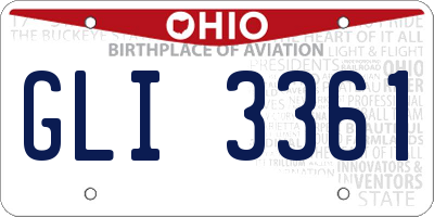 OH license plate GLI3361