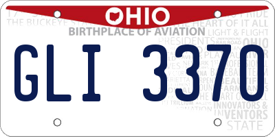 OH license plate GLI3370