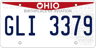 OH license plate GLI3379