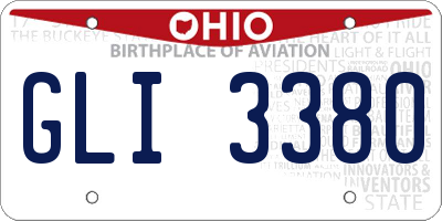 OH license plate GLI3380