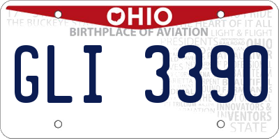OH license plate GLI3390