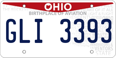 OH license plate GLI3393