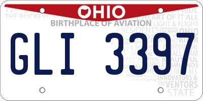 OH license plate GLI3397