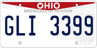 OH license plate GLI3399