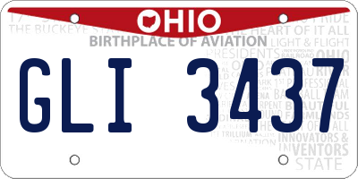 OH license plate GLI3437