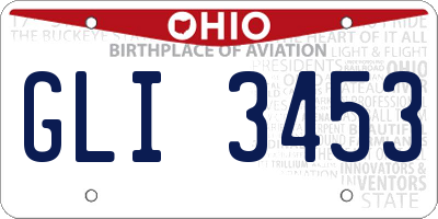 OH license plate GLI3453