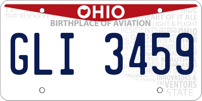 OH license plate GLI3459