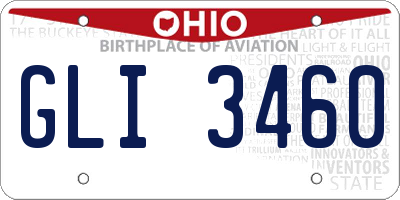 OH license plate GLI3460