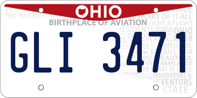 OH license plate GLI3471