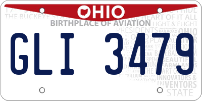 OH license plate GLI3479