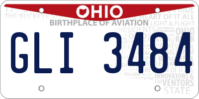 OH license plate GLI3484