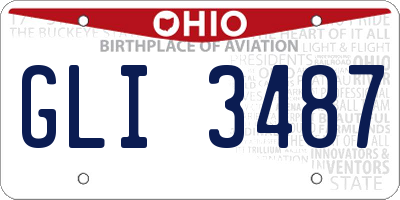 OH license plate GLI3487
