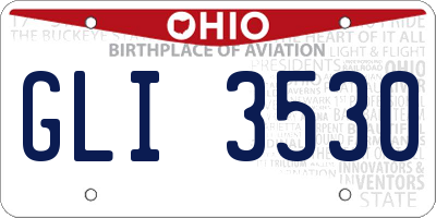 OH license plate GLI3530