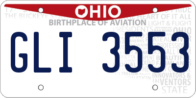 OH license plate GLI3553