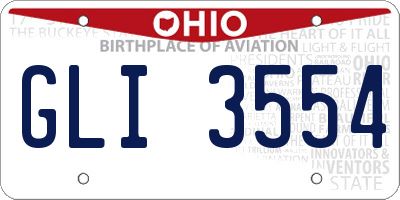 OH license plate GLI3554