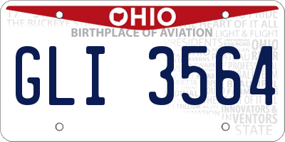 OH license plate GLI3564