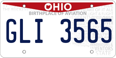 OH license plate GLI3565