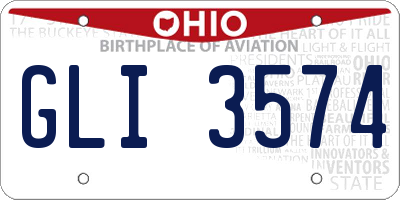 OH license plate GLI3574