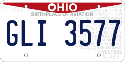 OH license plate GLI3577
