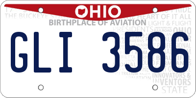 OH license plate GLI3586