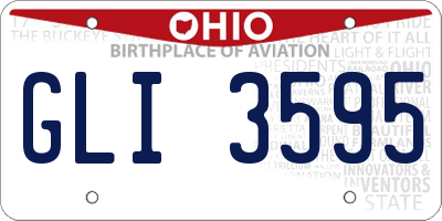 OH license plate GLI3595