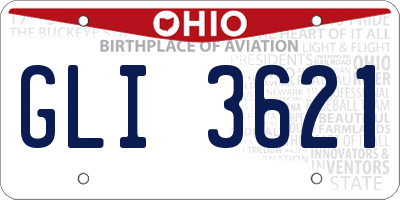 OH license plate GLI3621