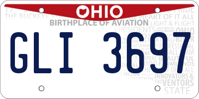 OH license plate GLI3697