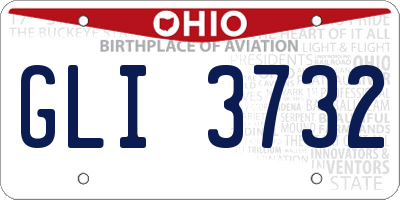 OH license plate GLI3732