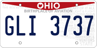 OH license plate GLI3737
