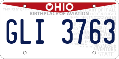 OH license plate GLI3763