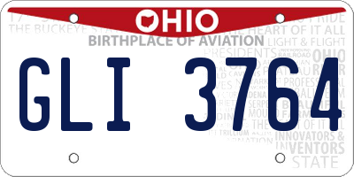 OH license plate GLI3764