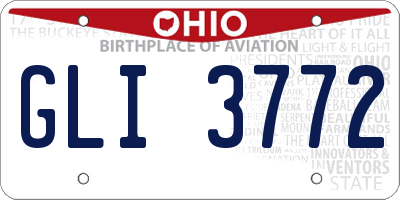 OH license plate GLI3772