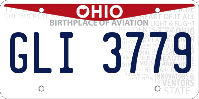 OH license plate GLI3779