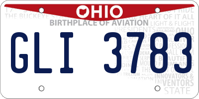 OH license plate GLI3783