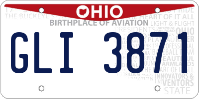 OH license plate GLI3871