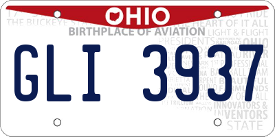 OH license plate GLI3937